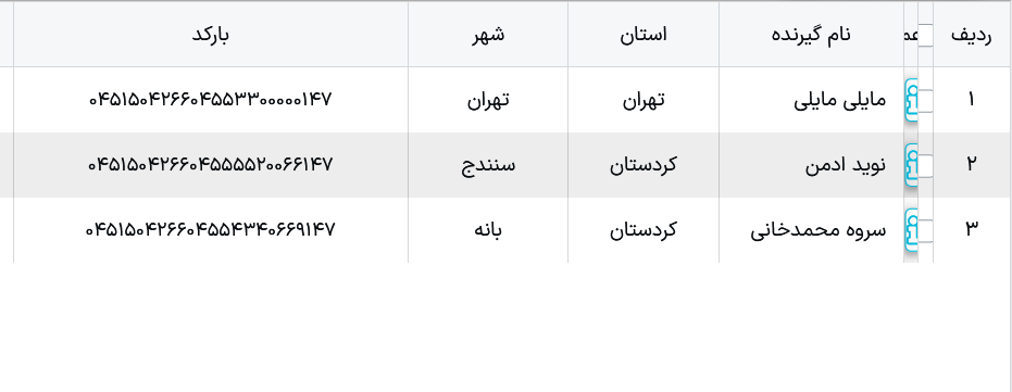 کد رهگیری ارسالی پستی ملوکیدز