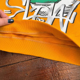 بلوز آستین بلند فینگردار اسپرت طرح اردک - خردلی / XL