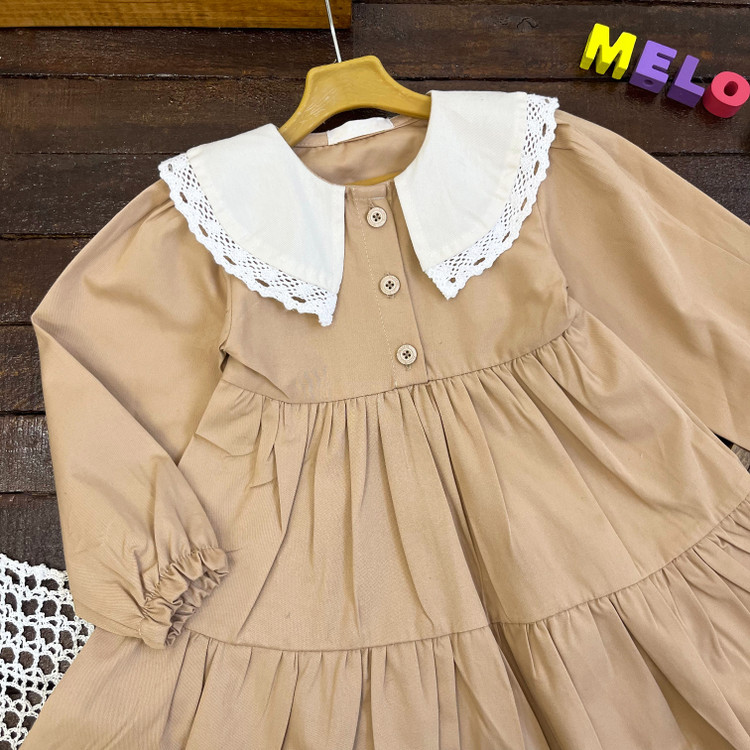 خرید و قیمت پیراهن کتان چیندار دخترونه