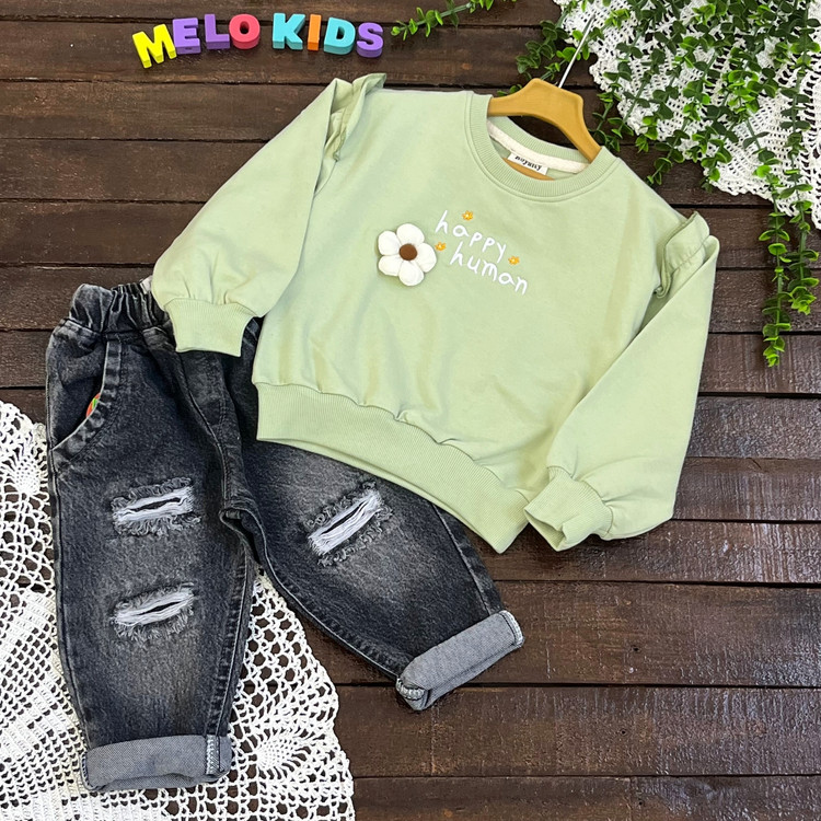 خرید و قیمت بلوز دخترانه و شلوار جین