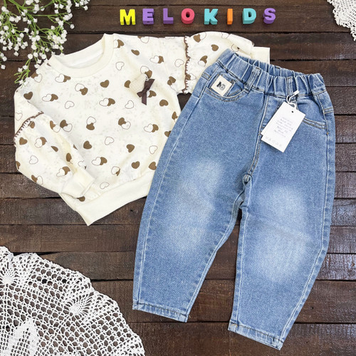 قیمت و خرید شلوار جین آبی یخی بچگانه