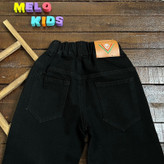 شلوار لی مشکی زاپ دار اورجینال