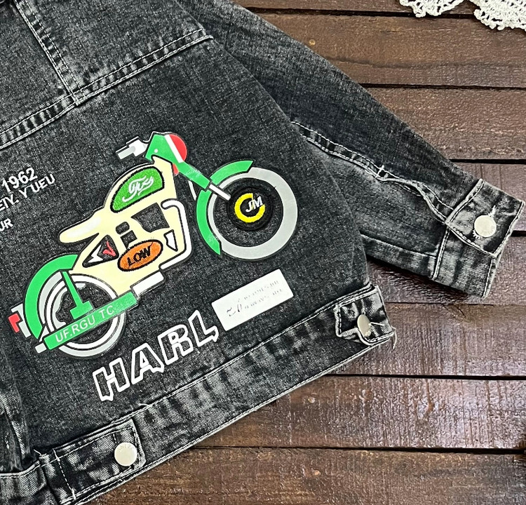 خرید و قیمت کت جین ذغالی پسرانه