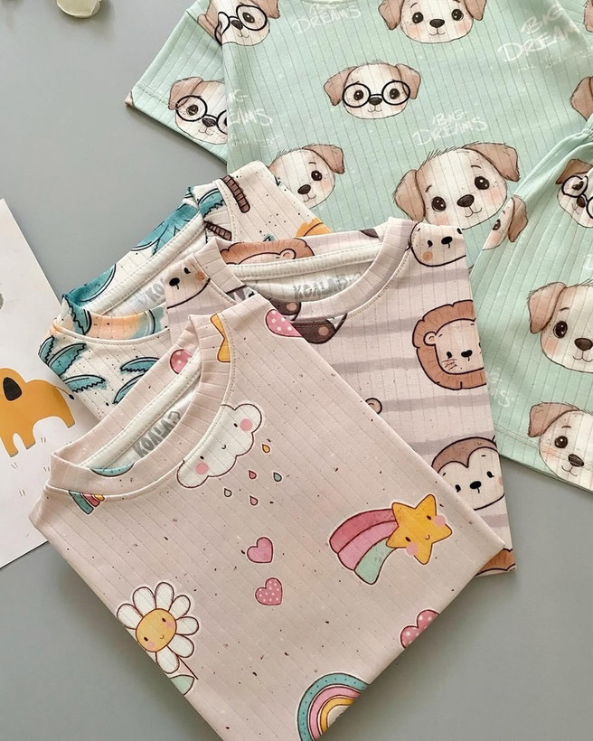 قیمت و خرید تیشرت شورتک کبریتی عروسکی