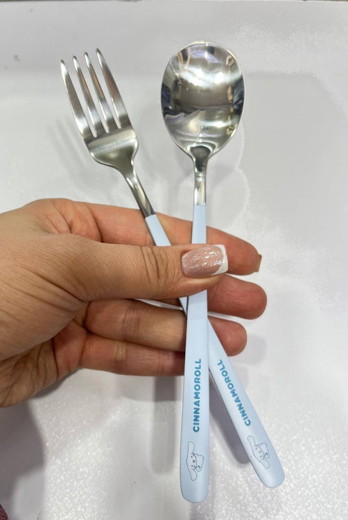 قیمت و خرید قاشق چنگال وارداتی کرومی بچگانه