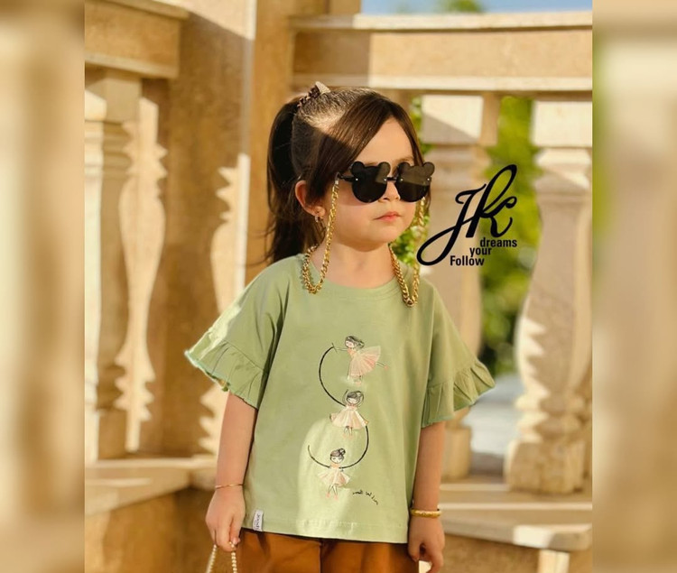 قیمت و خرید تیشرت دخترانه چین دار