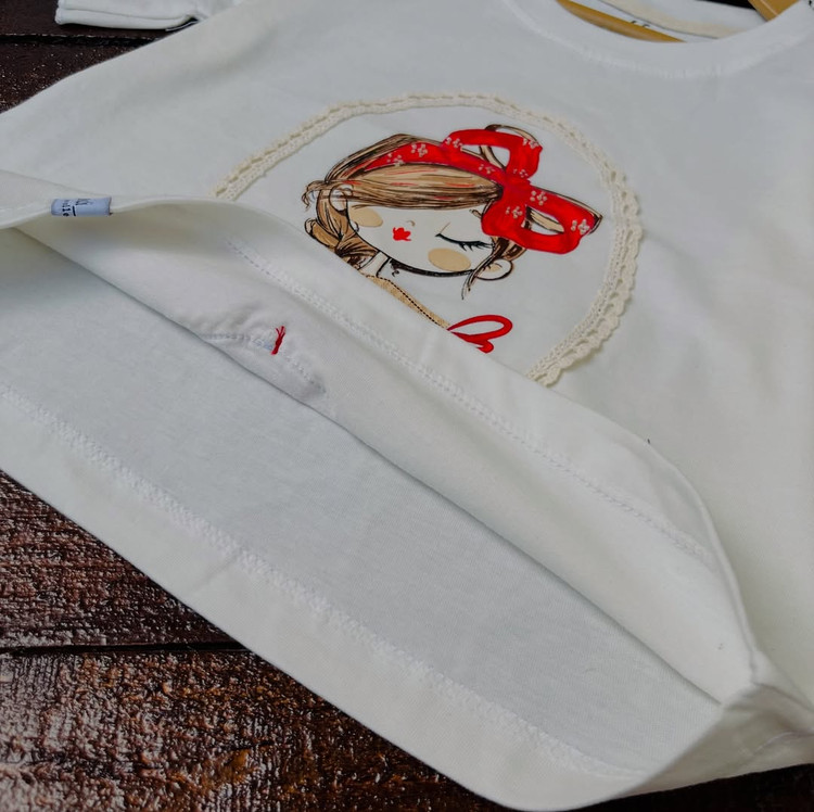 قیمت و خرید تیشرت دخترانه عروسکی