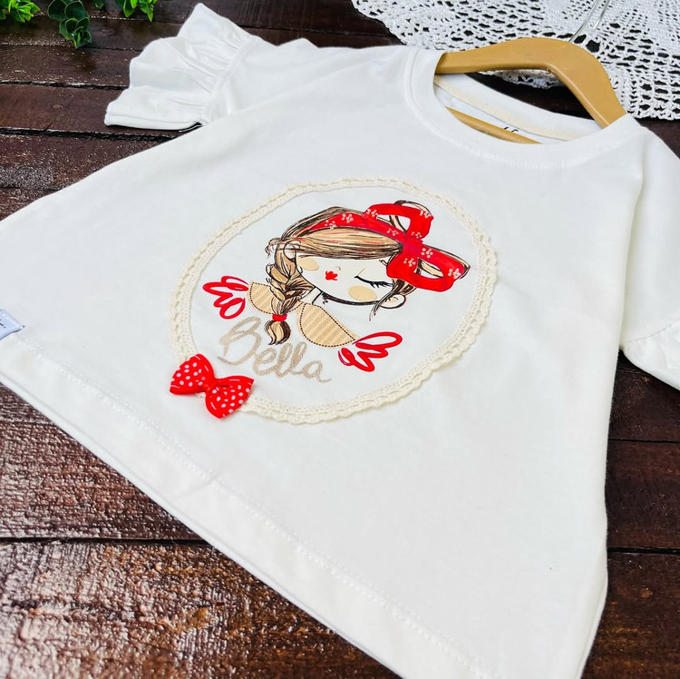 قیمت و خرید تیشرت دخترانه سفید