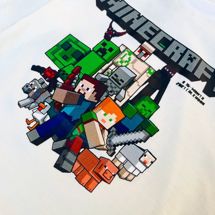 قیمت و خرید تیشرت ماینکرفت سفید