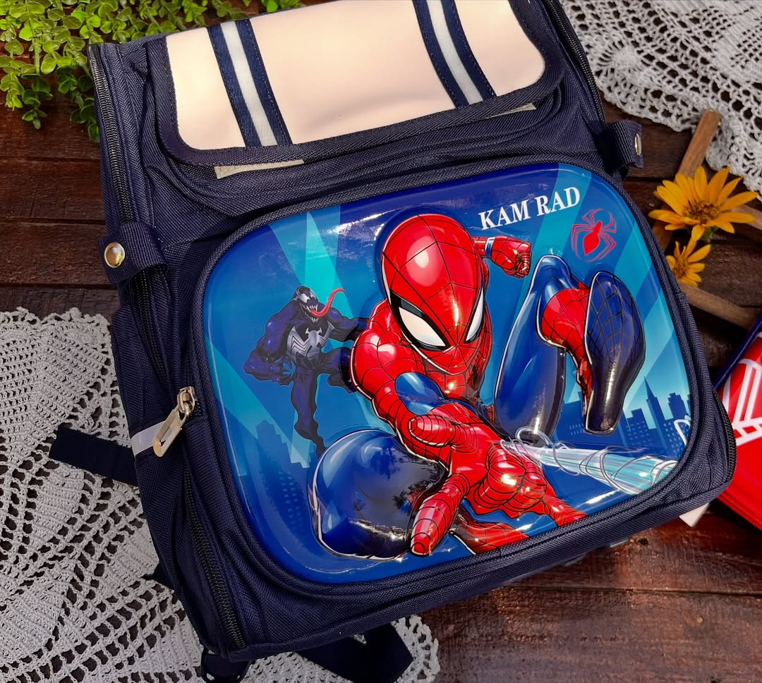 قیمت و خرید اینترنتی کوله پشتی وارداتی صندوقی اسپایدرمن