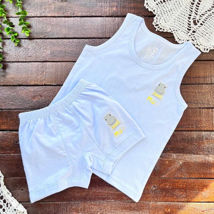 ست رکابی شورت پنبه ای بچگانه