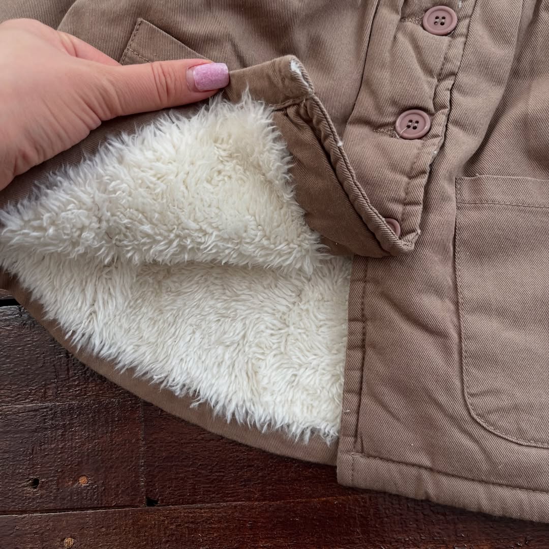 قیمت و خرید اینترنتی پالتو دخترونه خزدار کتان