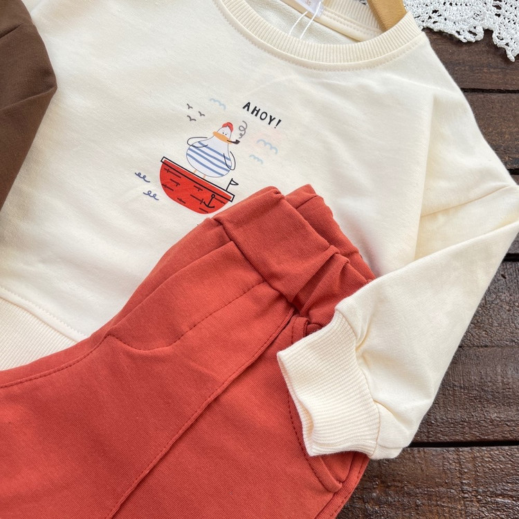 قیمت و خرید اینترنتی ست بلوز شلوار باکسی پسرونه