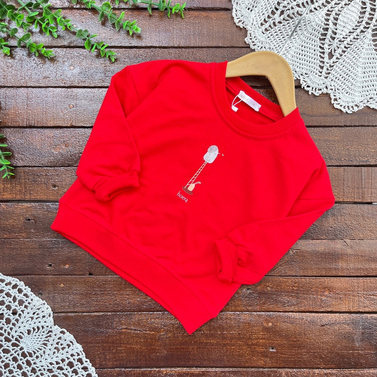 بلوز قرمز یلدا دخترانه