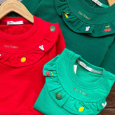 قیمت و خرید اینترنتی دورس یقه چین دار دخترونه یلدایی