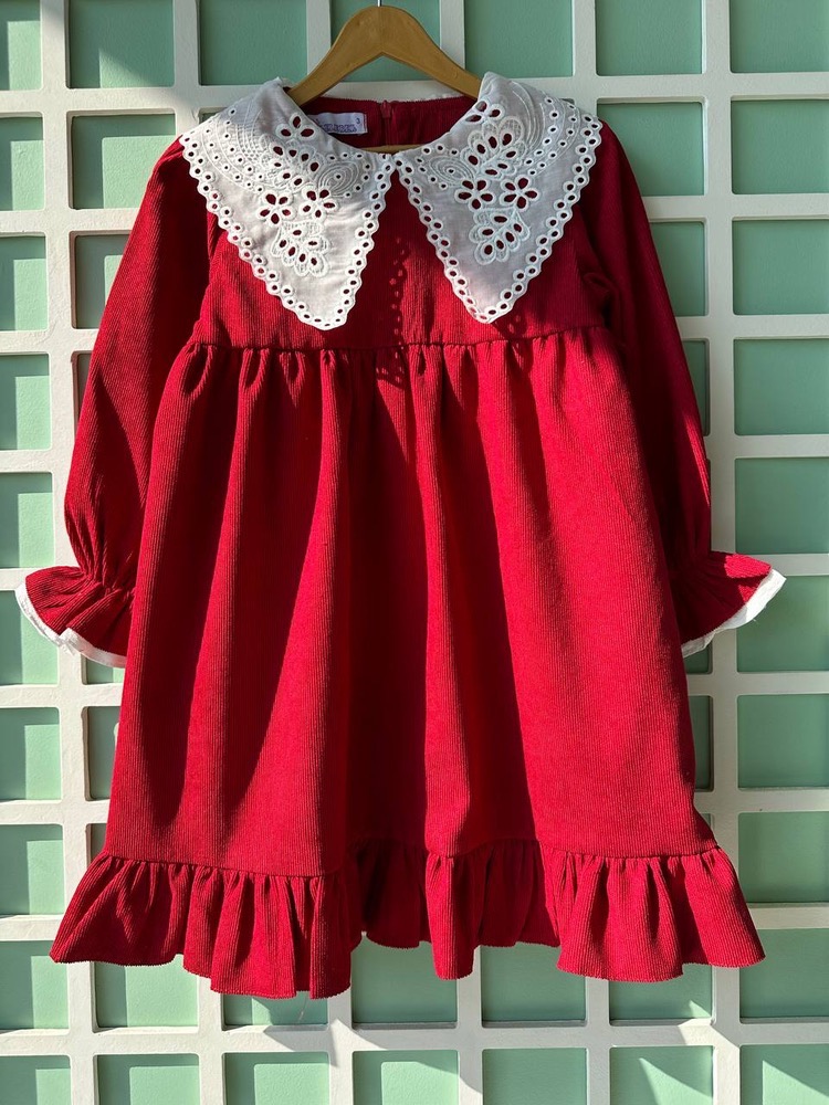 قیمت و خرید اینترنتی پیراهن مخمل کبریتی یلدایی