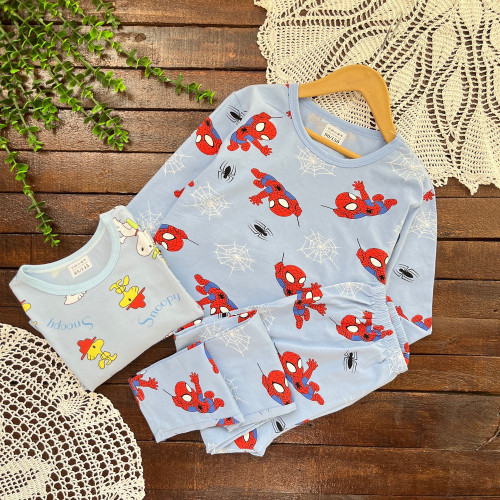 ست راحتی وارداتی پنبه ای مرد عنکبوتی