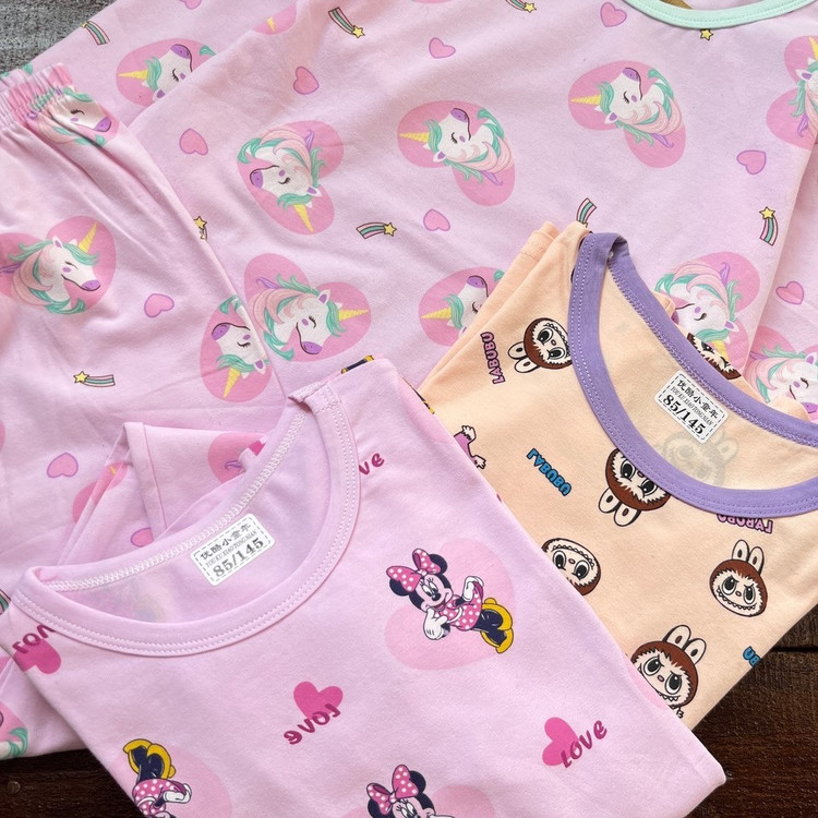 ست راحتی خونگی پنبه ای دخترونه