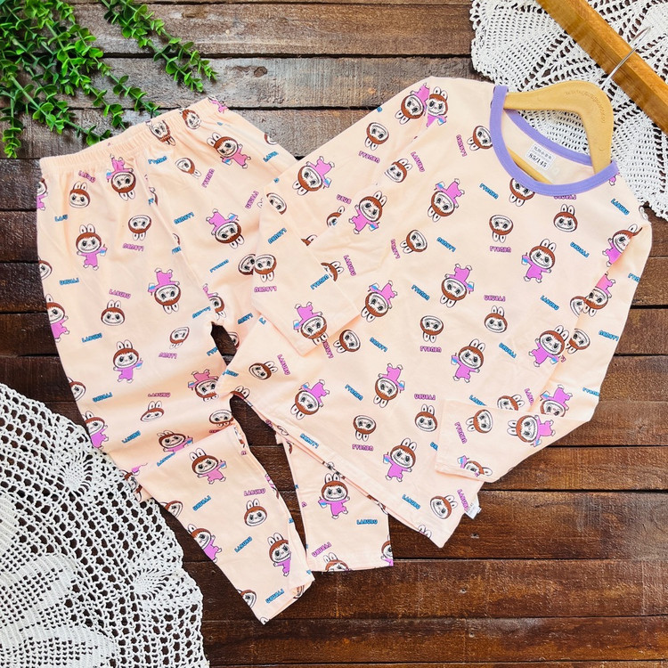 ست بلوز و شلوار راحتی پنبه ای طرحدار