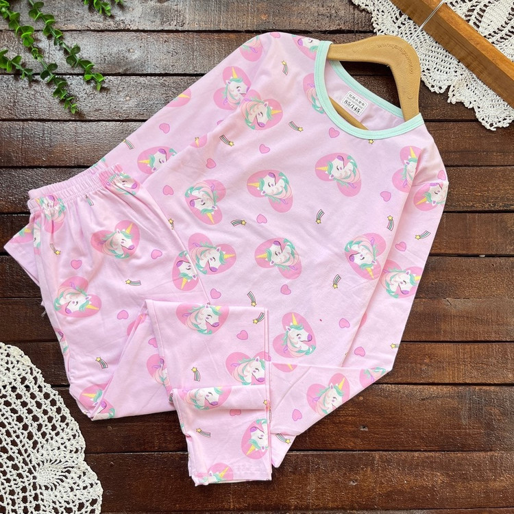 ست بلوز و شلوار راحتی پنبه ای طرحدار وارداتی