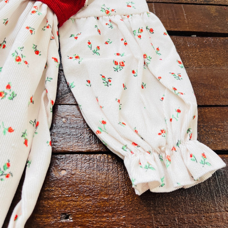 پیراهن مخمل چیندار