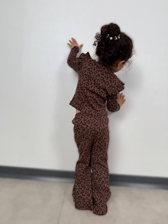 ست بلوز و شلوار فانریپ پلنگی