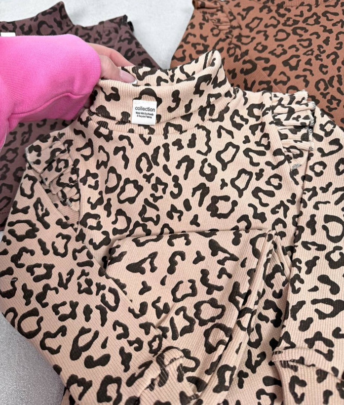 بلوز و شلوار راحتی پلنگی بچگانه