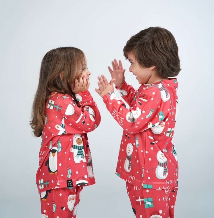 بلوز و شلوار خونگی ریلی ضد لک کریسمسی