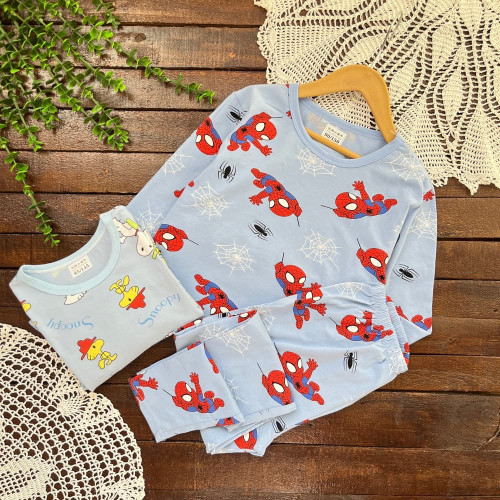 ست راحتی وارداتی پنبه ای مرد عنکبوتی