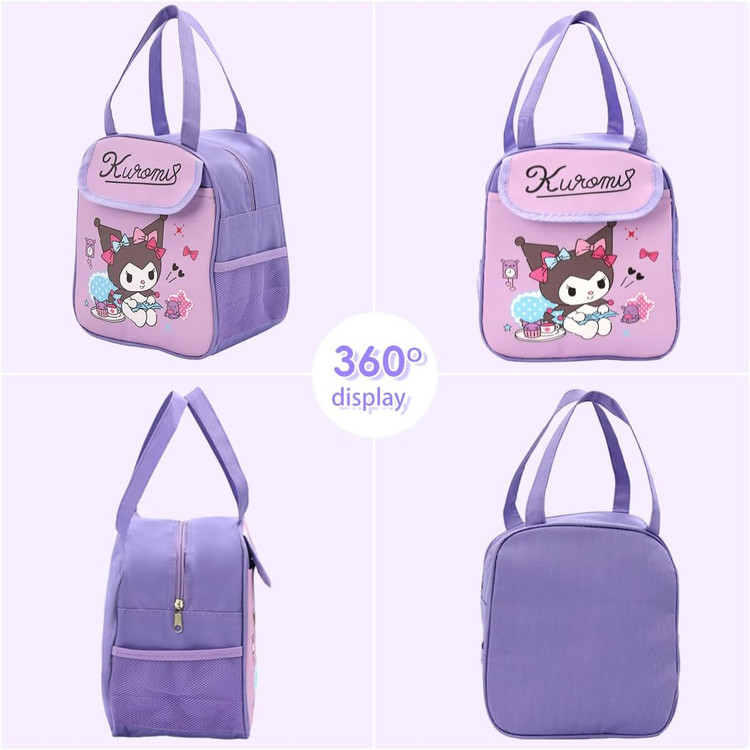 ساک تغذیه برزنتی وارداتی کرومی از نمای کنار و بغل