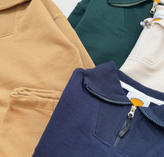 ست دورس نیم زیپ و جاگر سورمه ای