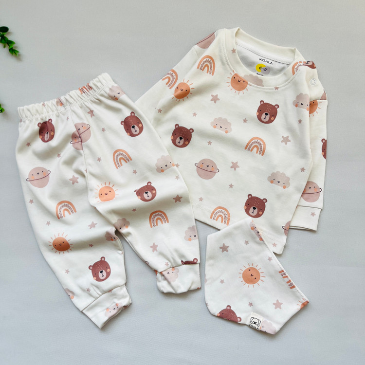 ست بلوز و شلوار پنبه ای ضد حساسیت و ضد لک دخترانه