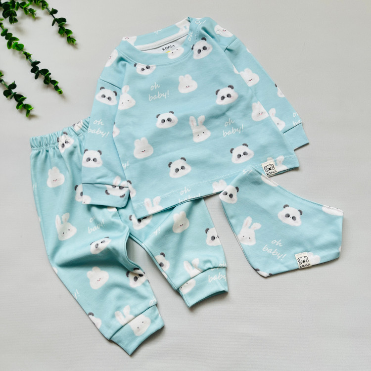 ست بلوز و شلوار راحتی فانتزی بچگانه پک دار