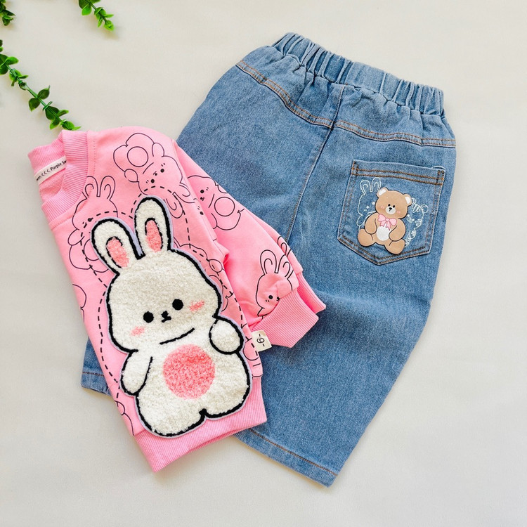 ست دو تیکه وارداتی عیدانه بچگانه