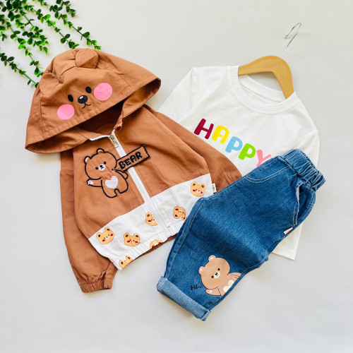 ست سه تیکه وارداتی بچگانه عیدانه