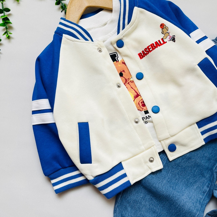 ست بامبرجکت و بلوز و شلوار وارداتی