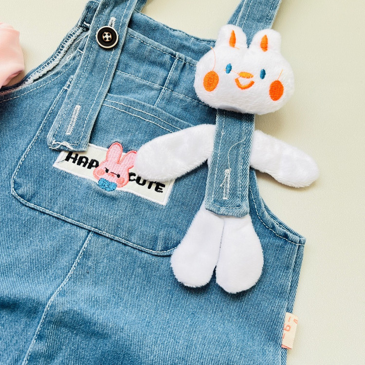 شلوار پیشبندی و بلوز دورس بچگانه