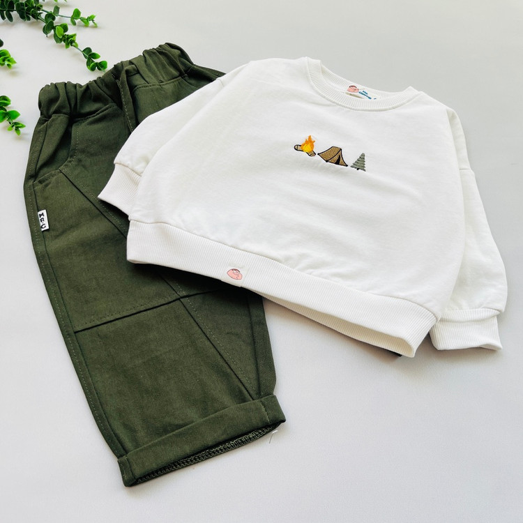 ست دورس و شلوار بیرون پوش بچگانه