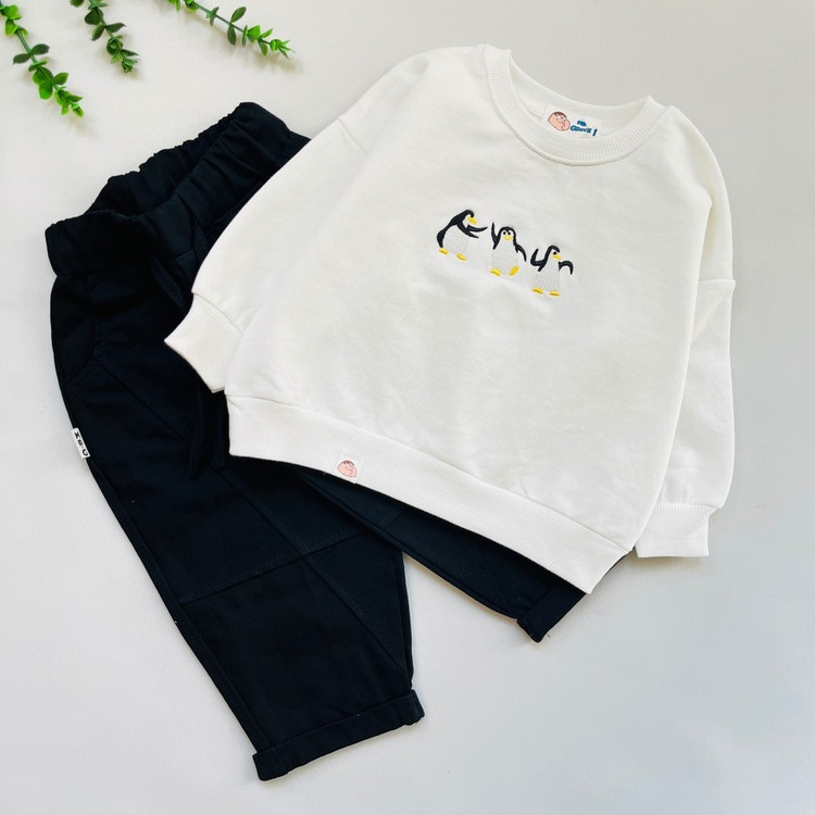 ست دورس و شلوار کتان عیدانه