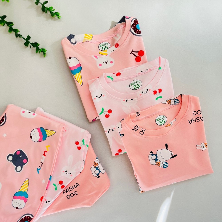 ست بلوز شلوار راحتی پنبه ای