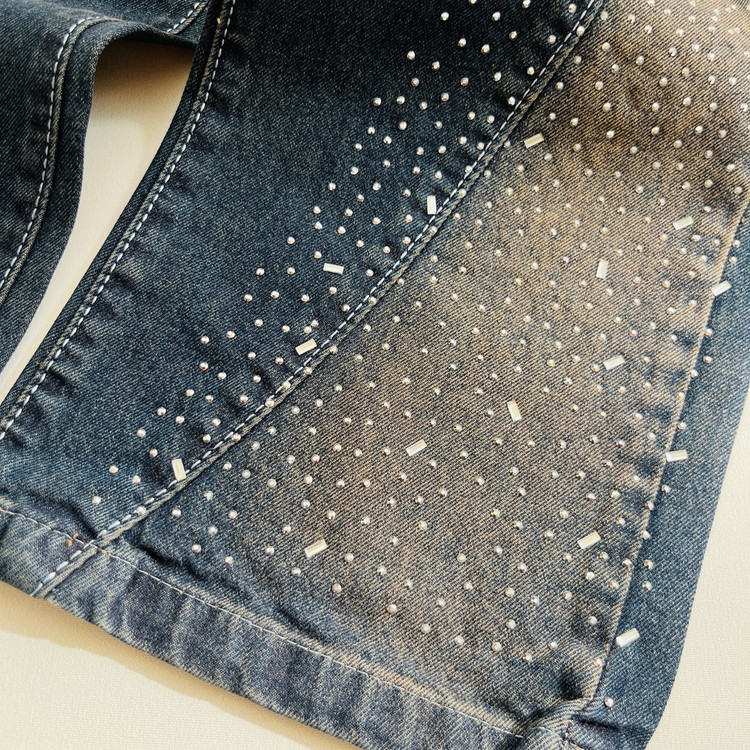 شلوار لی دخترونه نگین دار