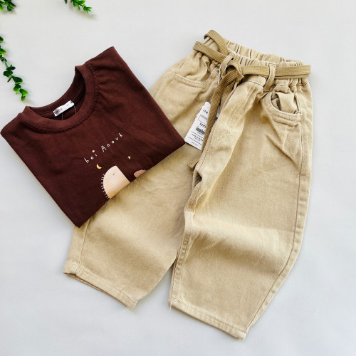 شلوار کتان مام بچگانه