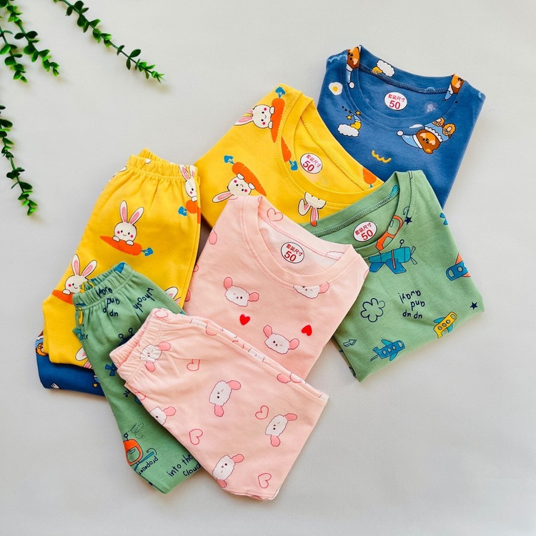 ست تیشرت شلوار راحتی پنبه ای وارداتی