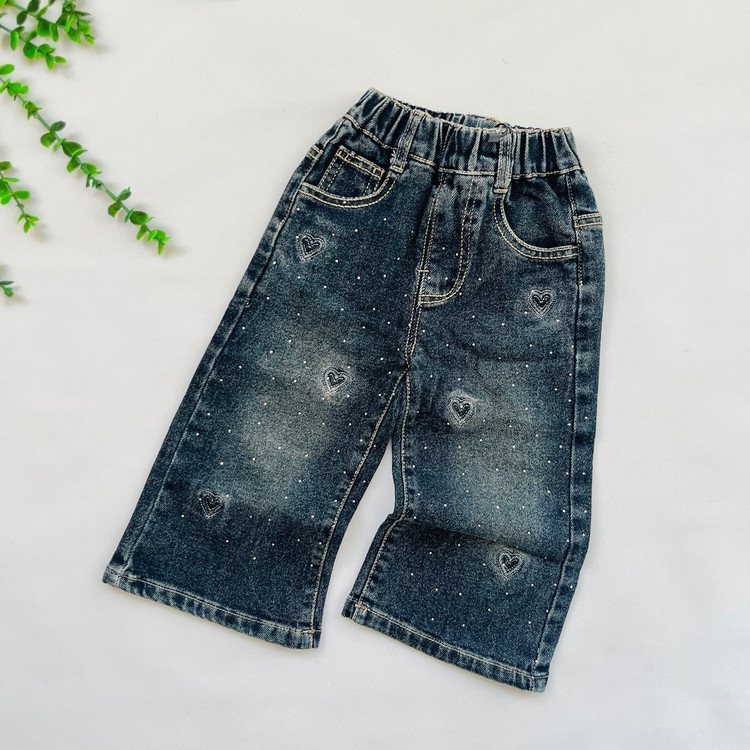 شلوار لی بگ نگینی وارداتی