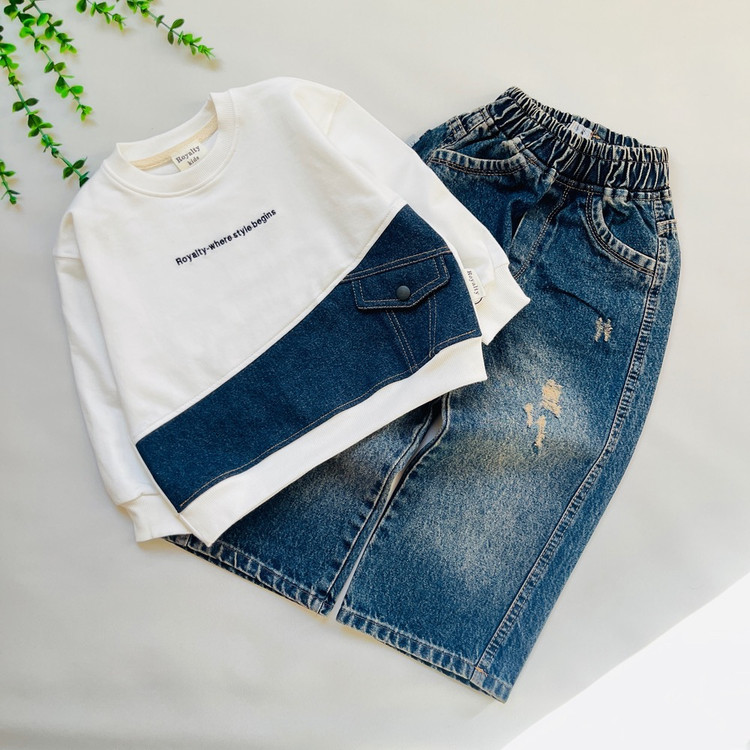 ست دو تیکه وارداتی جین