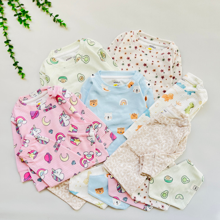 ست راحتی پنبه ای نوزادی