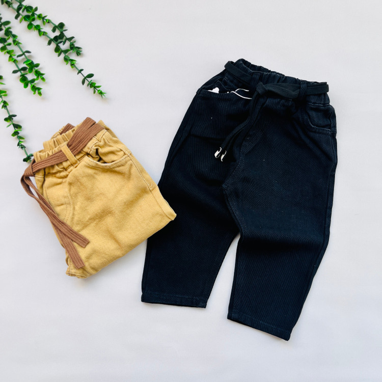 شلوار کتان مام فیت عیدانه بامشی