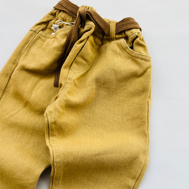 شلوار کتان کجراه کمر کش عیدانه