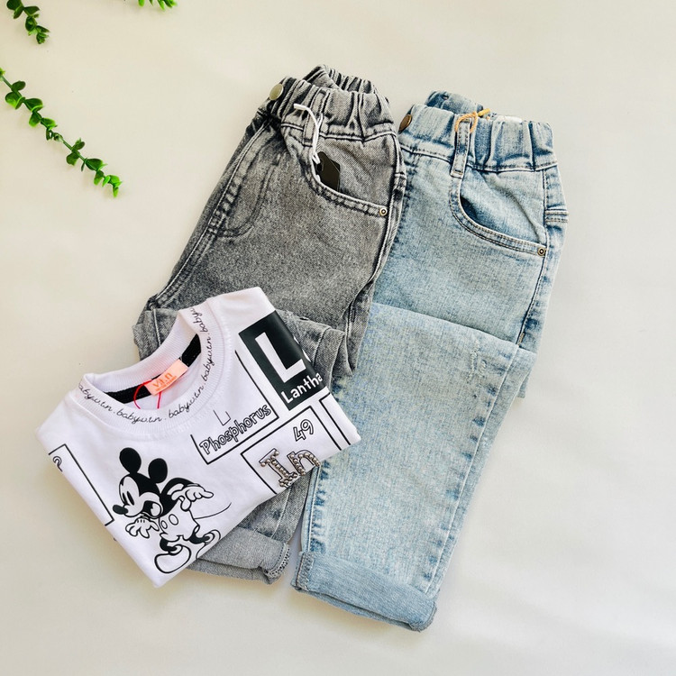 شلوار جین وارداتی بچگانه عیدانه