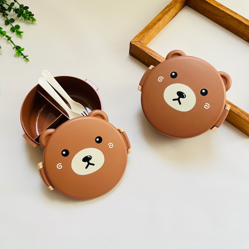 خرید ظرف غذا لانچ باکس وارداتی بچگانه طرح تدی